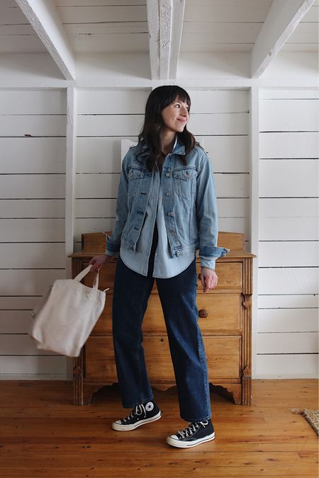 3 Ways to Style a Denim Jacket for Spring - Look 3/3 

Had to try a full Canadian Tuxedo!

#denimjacket #chambray 

#LTKSeasonal