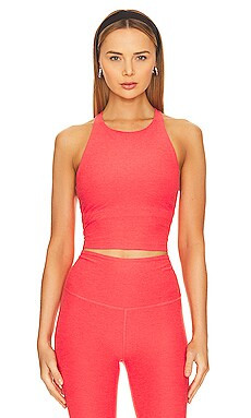 Beyond Yoga Spacedye Refocus Cropped Tank in Red Ash Heather from Revolve.com | Revolve Clothing (Global)