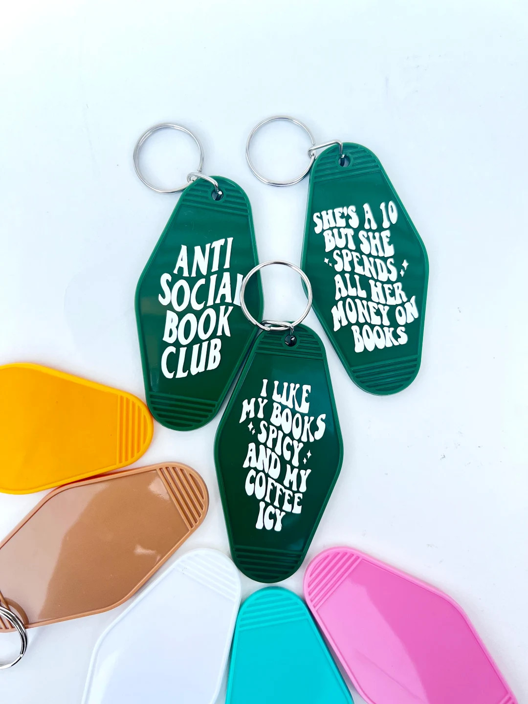 Book Lovers Retro Hotel Keychains, Hotel Key Keychain. Funny and Relatable Keychains. Great Gift ... | Etsy (US)