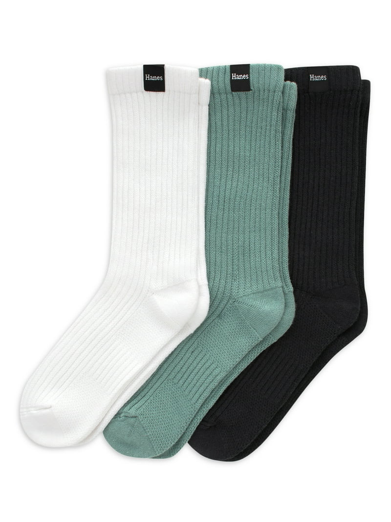 Crew Socks, 3 Pairs, Originals SuperSoft Slouch Socks for Men, Comfort Stretch | Walmart (US)