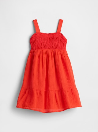 babyGap Crochet Tiered Dress | Gap Factory | Gap Factory