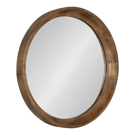 Kate and Laurel Colfax Round Wood Mirror 22 Diameter Natural Wood Chic Accent for Modern Boho Decor  | Walmart (US)