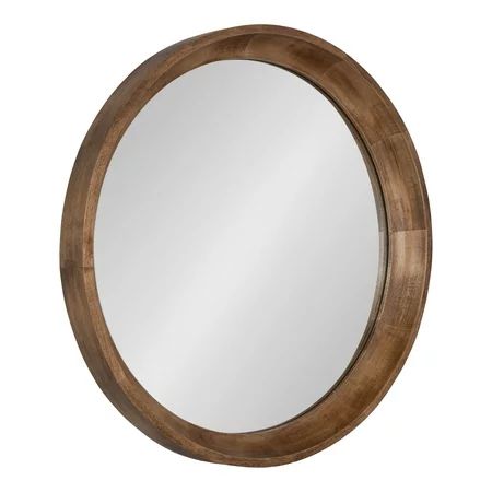 Kate and Laurel Colfax Round Wood Mirror 22 Diameter Natural Wood Chic Accent for Modern Boho Decor  | Walmart (US)