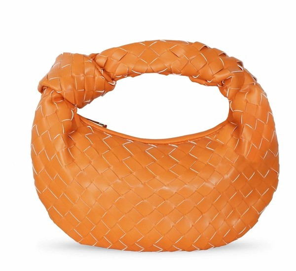 Braided Hattie Bag (Orange) | Accessory Concierge