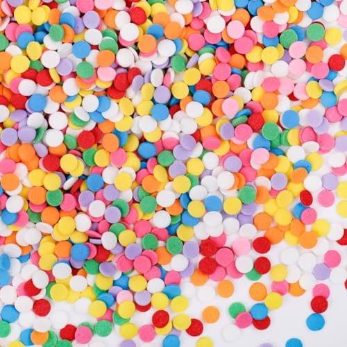 Rainbow Sprinkles Mix for Cake Decorating, 4.6Oz Colored Confetti Round Chip Sprinkles for Cake C... | Amazon (US)