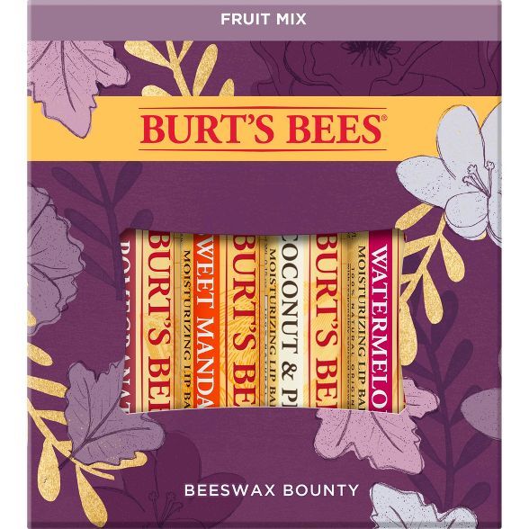 Burt's Bees Beeswax Bounty Fruit Lip Balm Gift Set - 4pk | Target