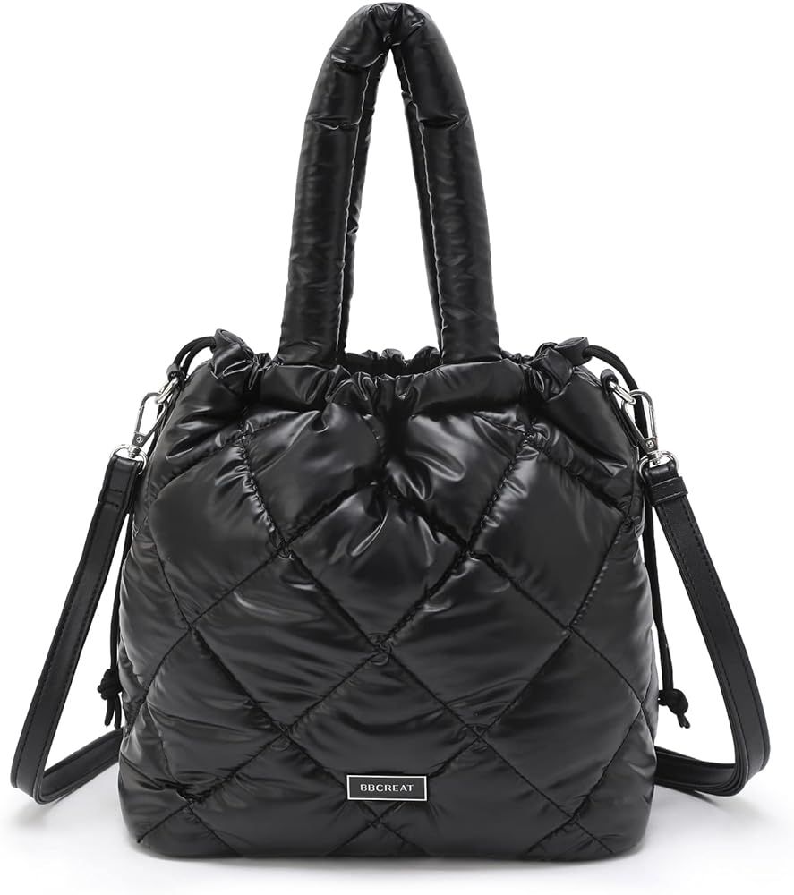 Puffer Tote Bag Quilted Crossbody Bags for Women Puffer Hobo Handbag Trendy Waterproof Shoulder B... | Amazon (US)
