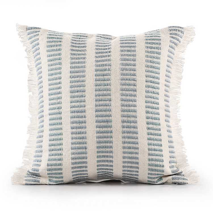 Blue Dashed Indoor/Outdoor Pillow | Kirkland's Home