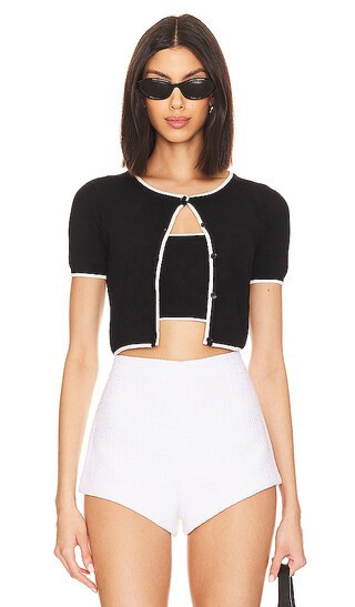 MAJORELLE Amy Cardi Set in Black. - size M | Revolve Clothing (Global)