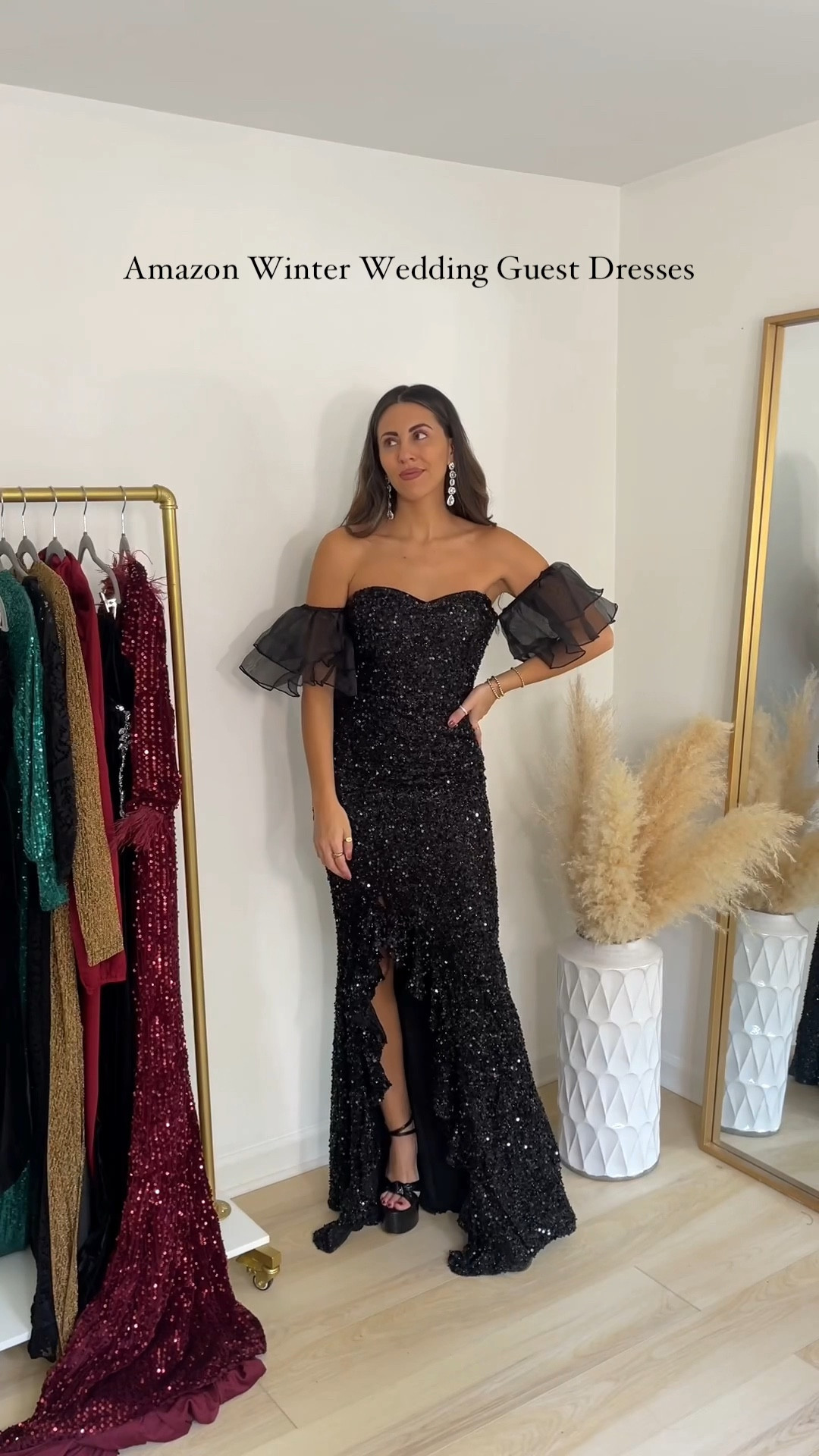 Amazon winter wedding guest dresses -- 8 options under $100 (wearing size small)

Black tie wedding | Christmas wedding guest dress | new years wedding guest dress | Amazon wedding | sequin gown

#LTKVideo #LTKwedding #LTKHoliday