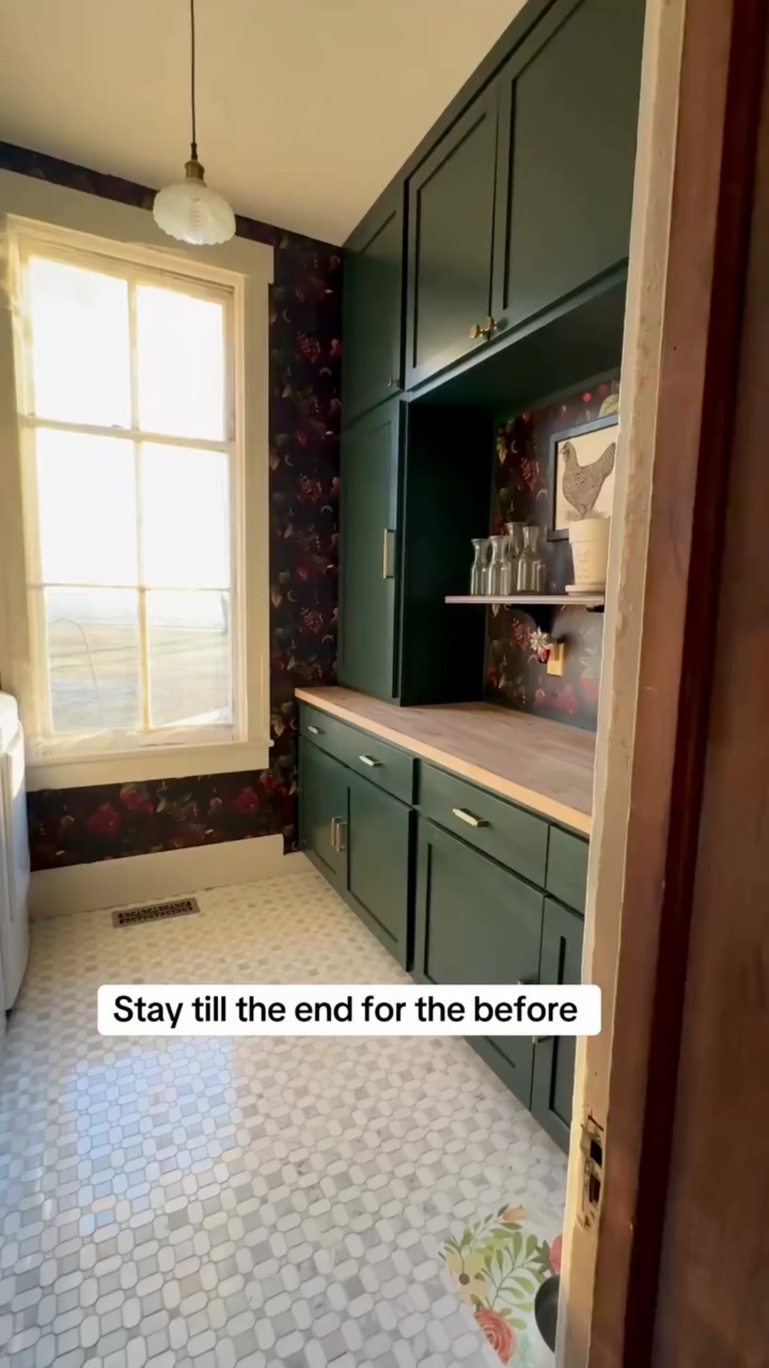 This laundry room used to be a yellow nightmare.

Trees literally growing through the walls, indoor/outdoor carpet on the floor, plaster and lath falling apart, and just… filthy.

Clark tore everything down to the studs, installed new drywall, painted, and hand-built custom cabinets for 13-foot ceilings with his uncle. And @sherwinwilliams ? Gorgeous paint color - Jasper ❤️

Now it’s a historic home laundry room glow-up that actually makes doing laundry feel luxurious.

Old house renovation is not for the weak, but wow, it’s worth it.

Stay till the end to see the before. 

#ourrestorationjourney #poundhomeandgardens #laundryroommakeover

#LTKdayinmylife #LTKHome