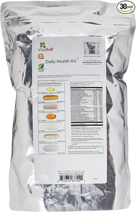 Vital Bulk Daily Health Kit Packet Multivitamins & Mineral 30 Count Box - Multivitamin for Men & ... | Amazon (US)
