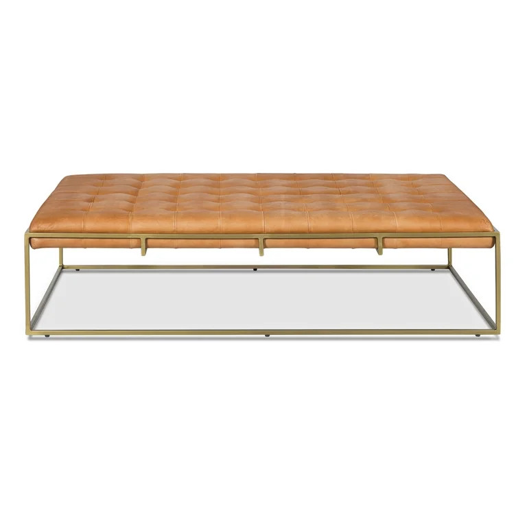 EdgeMod Curio Ottoman in Saddle Tan - Walmart.com | Walmart (US)