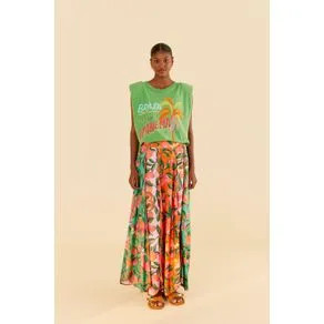 Saia Estampada Papaya | Farm Rio (BR)