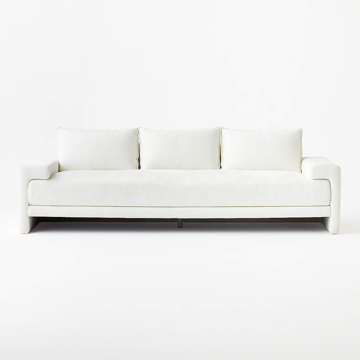 Camden White Performance Fabric Sofa + Reviews | CB2 | CB2