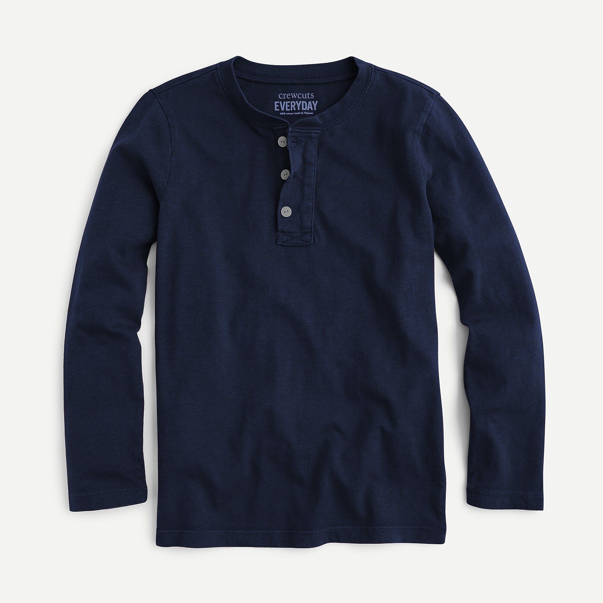 Boys' long-sleeve henley shirt in slub cotton | J.Crew US