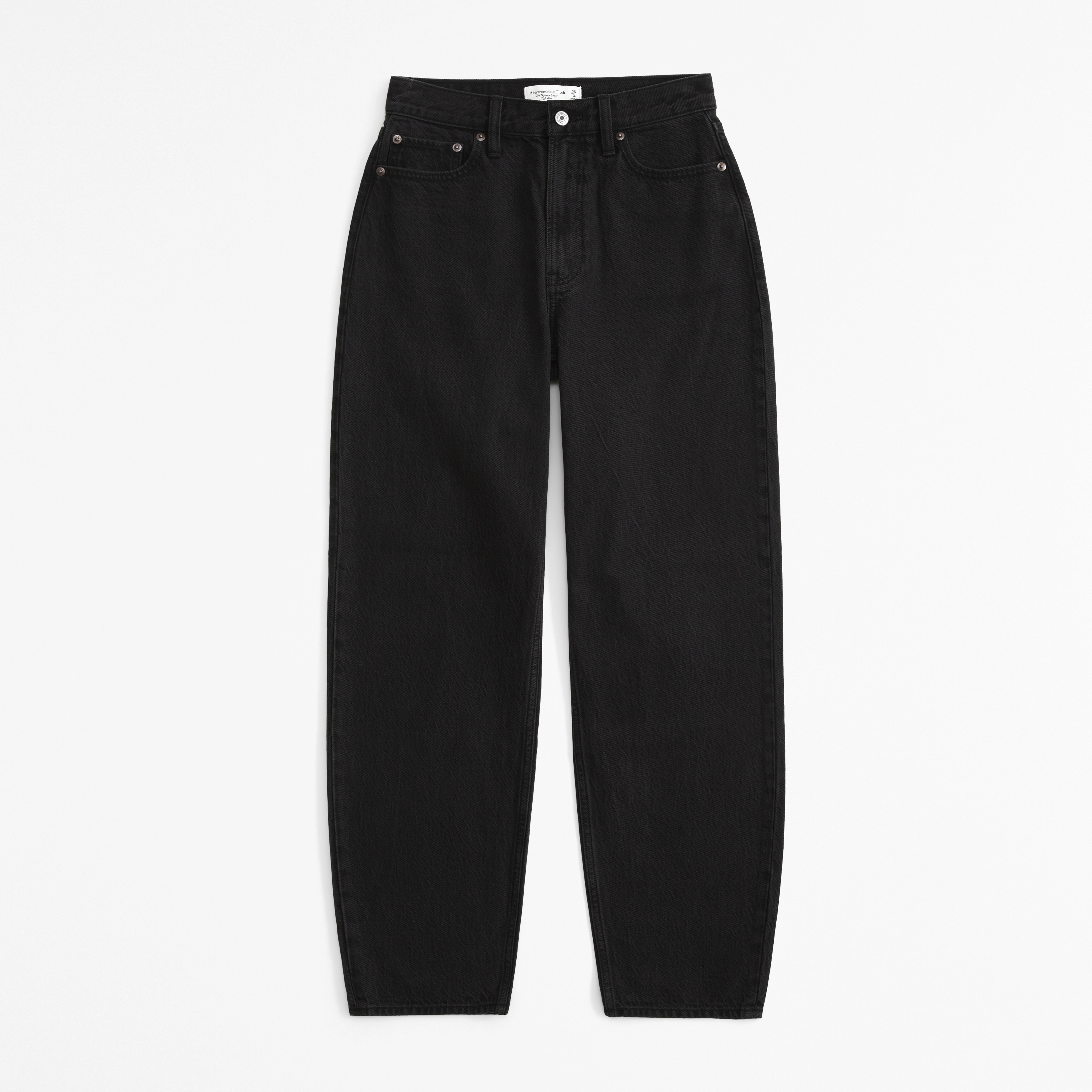 Curve Love High Rise Tapered Loose Jean | Abercrombie & Fitch (US)