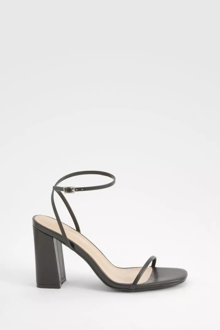 Block Heel Two Part Sandals | boohoo (US & Canada)