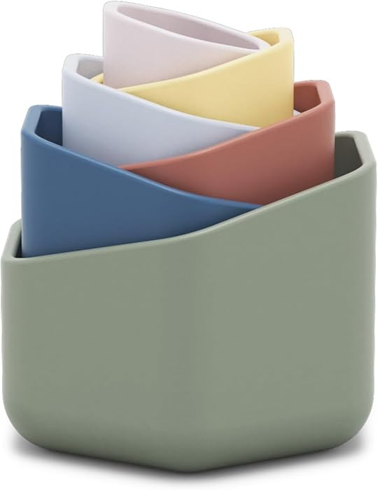 Lalo Stacking Cups - Baby and Toddler Nesting Cups for Bath Time, 6 with Openings - Non-Toxic, BP... | Amazon (US)