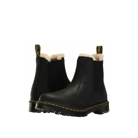 Dr. Martens Womens Leonore Leather Chelsea Boots Black 8 Medium (B M) | Walmart (US)