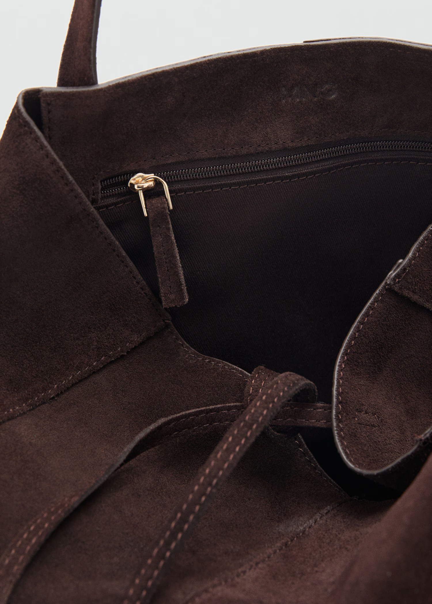 Suede shopper bag | MANGO (UK)