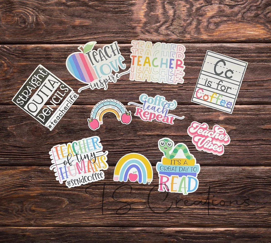 Teacher Sticker Pack Teachers Elementarysticker Pack - Etsy | Etsy (US)