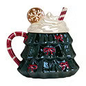 16OZ Mug Christmas Tree Hot Coco Multi | The Container Store
