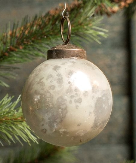 Ragon House White Glass Ball Ornament - Set of Six | Zulily