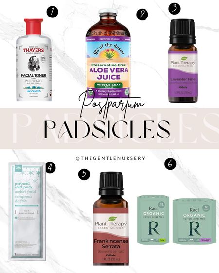 Postpartum padsicles, non toxic, aloe Vera, essential oils, witch Hazel

#LTKbaby #LTKbump #LTKSeasonal