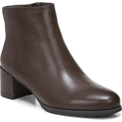 Naturalizer Bay Waterproof Bootie in Black Leather at Nordstrom, Size 10 | Nordstrom
