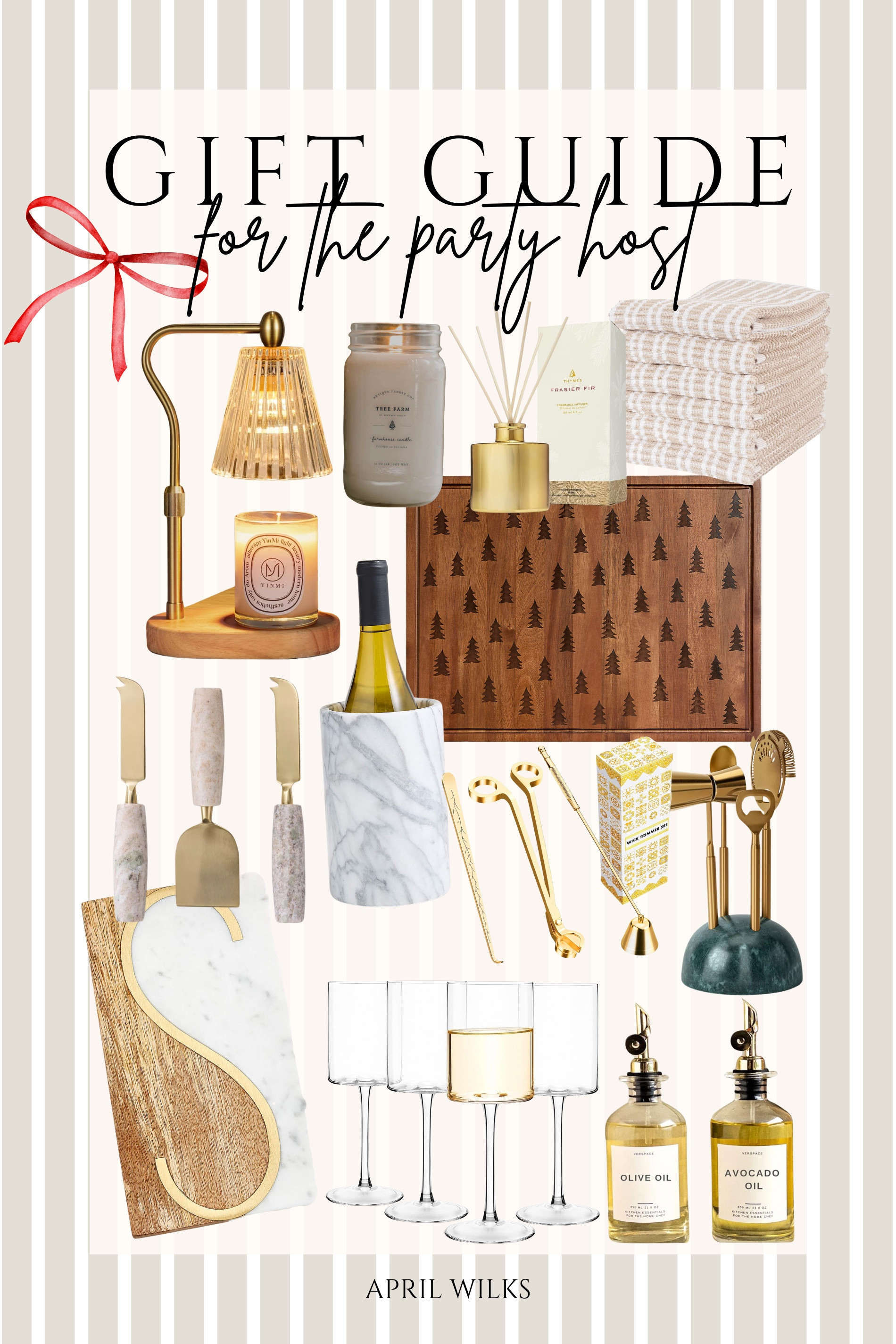 Party Host Gift Guide 

Home Gift Guide  Party Gift Guide  Kitchen Towels  Fragrance Diffuser  Candle Wick Trimmer  Wine Glasses  Cutting Board  Cheese Knives #LTKParties 

#LTKHome #LTKGiftGuide