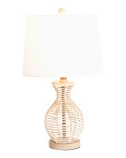 24in Flora Seagrass Table Lamp | Marshalls