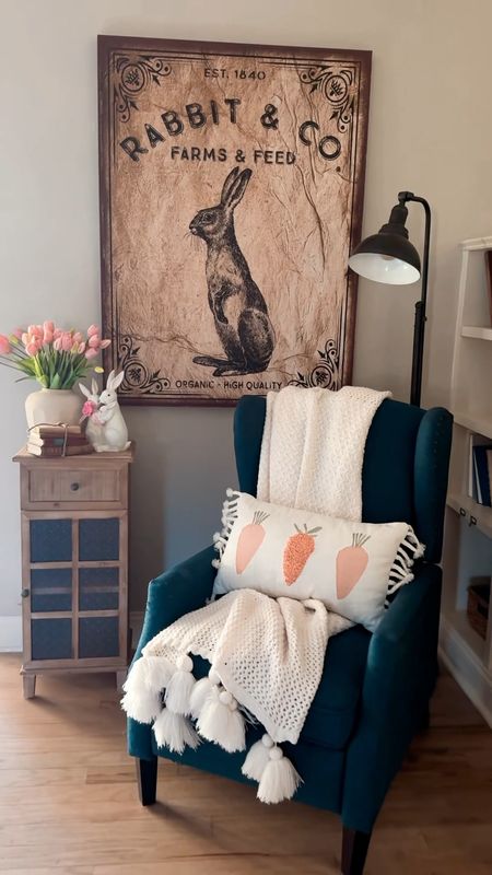 So many of my spring faves in this one corner of my home! Use code CAROLINACOZY to save 25% on this bunny canvas or any canvas at Olive Branch Farmhouse! 

#LTKstyletip #LTKsalealert #LTKSeasonal