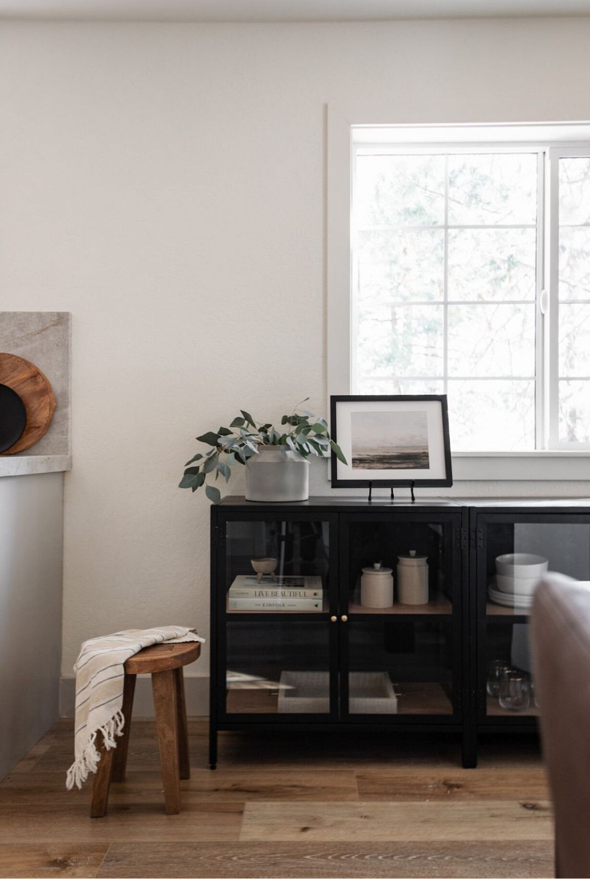 This target cabinet is back in stock! During the assembly, we flipped the back panel to show the black instead of wood grain 

#LTKhome #LTKSeasonal #LTKunder100