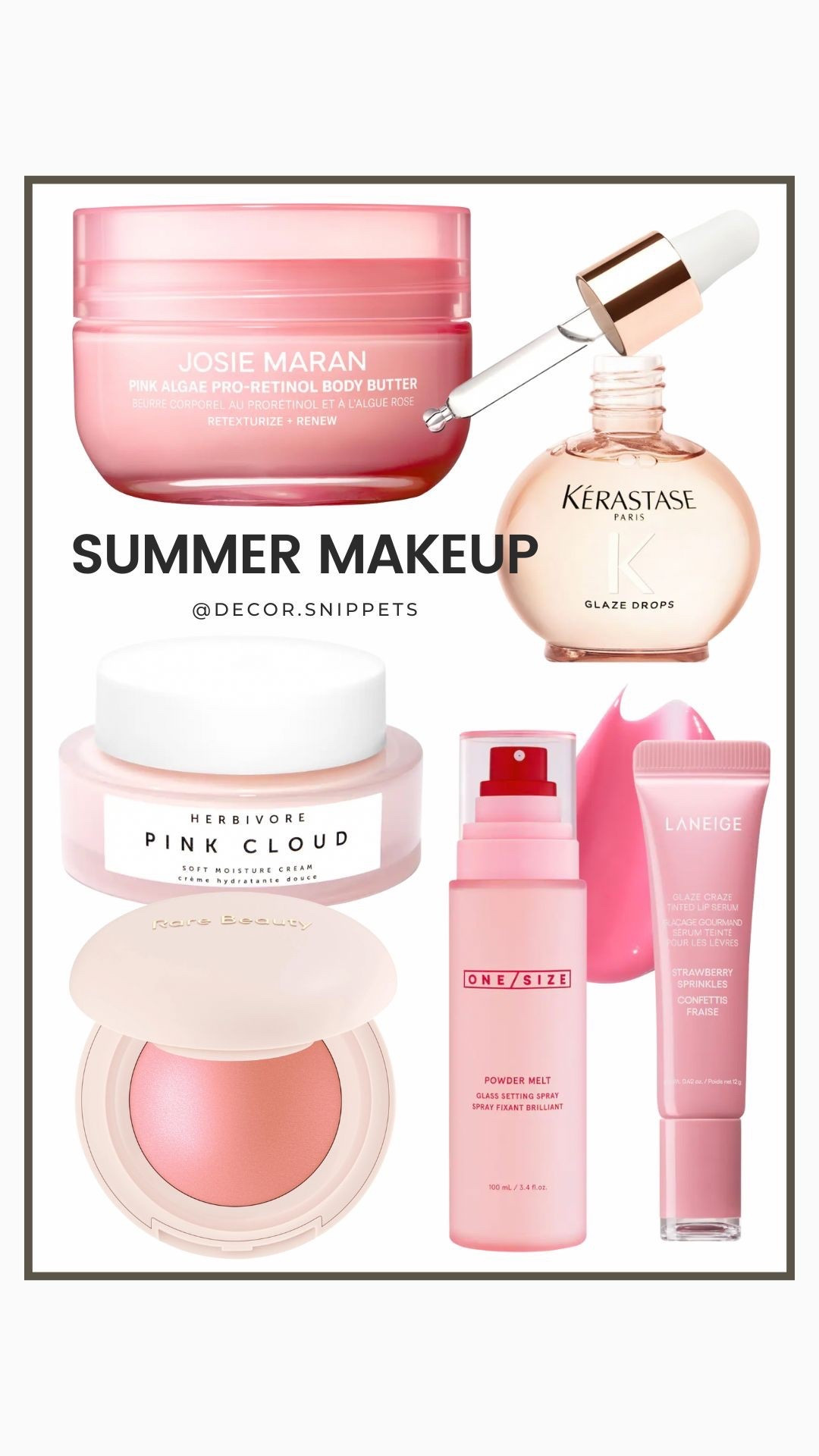 Hello, summer glow! ☀️  Ready to upgrade your makeup routine?  This collage features all my must-have summer products – from skincare to makeup.  Tap to shop and let's get that summer radiance! #summermakeuplook #beautygram #ltk #glowingskin #summeressentials
