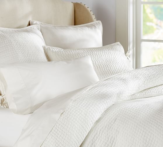 Pick-Stitch Handcrafted Quilt &amp; Sham | Pottery Barn (US)