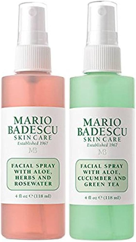 Mario Badescu Facial Spray Herbs/Rosewater and Cucumber/Green Tea (Pack of 2) | Amazon (US)