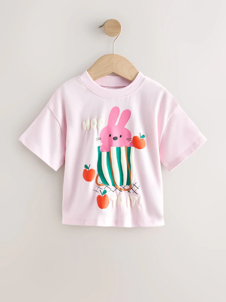 Pink Bunny Short Sleeve T-Shirt (3mths-7yrs) | Next US