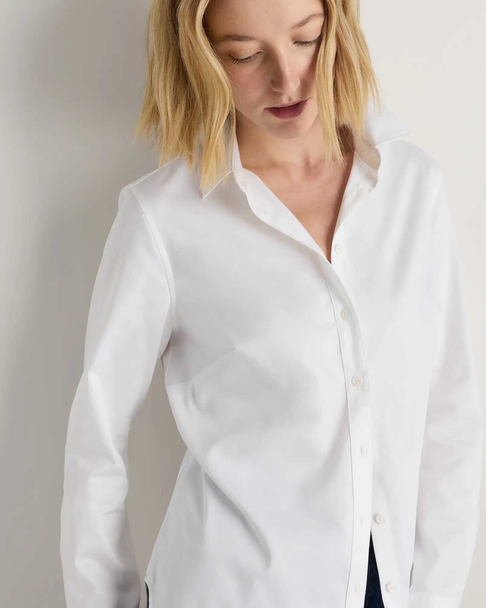 Organic Stretch Cotton Tailored Shirt | Quince