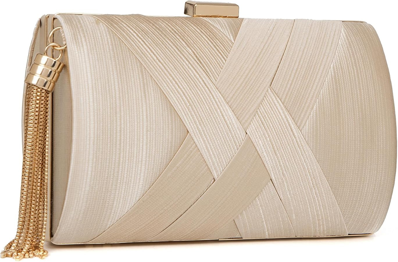 Clutch Purses for Women Formal Evening Clutch Purse Shoulder Cross Body Bags for Wedding Party Ha... | Amazon (US)
