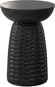 SIMPLIHOME Boyd 13-inch Wide Solid Mango End Table in Black, Contemporary-Style Accent Table for ... | Amazon (US)