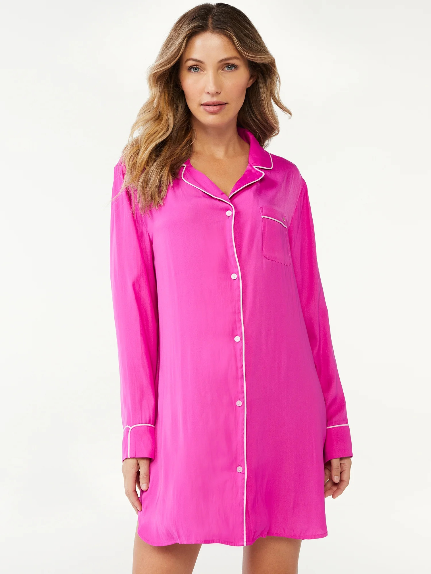 Sofia Intimates by Sofia Vergara Women's Satin Sleepshirt - Walmart.com | Walmart (US)