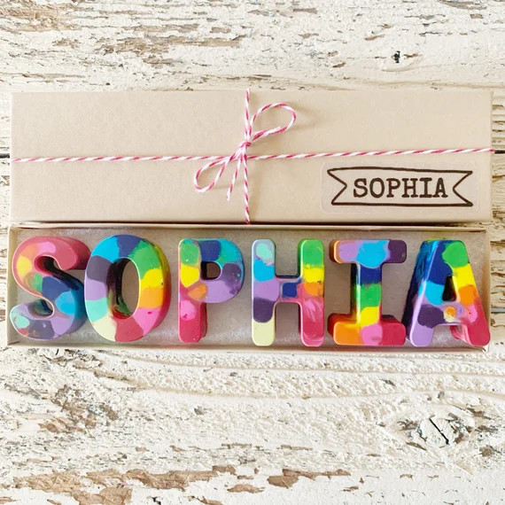 Personalized Crayon Name/ Kids Easter Gift / Kids Birthday Gift/ Kids Valentines Gift /Crayons/ N... | Etsy (US)