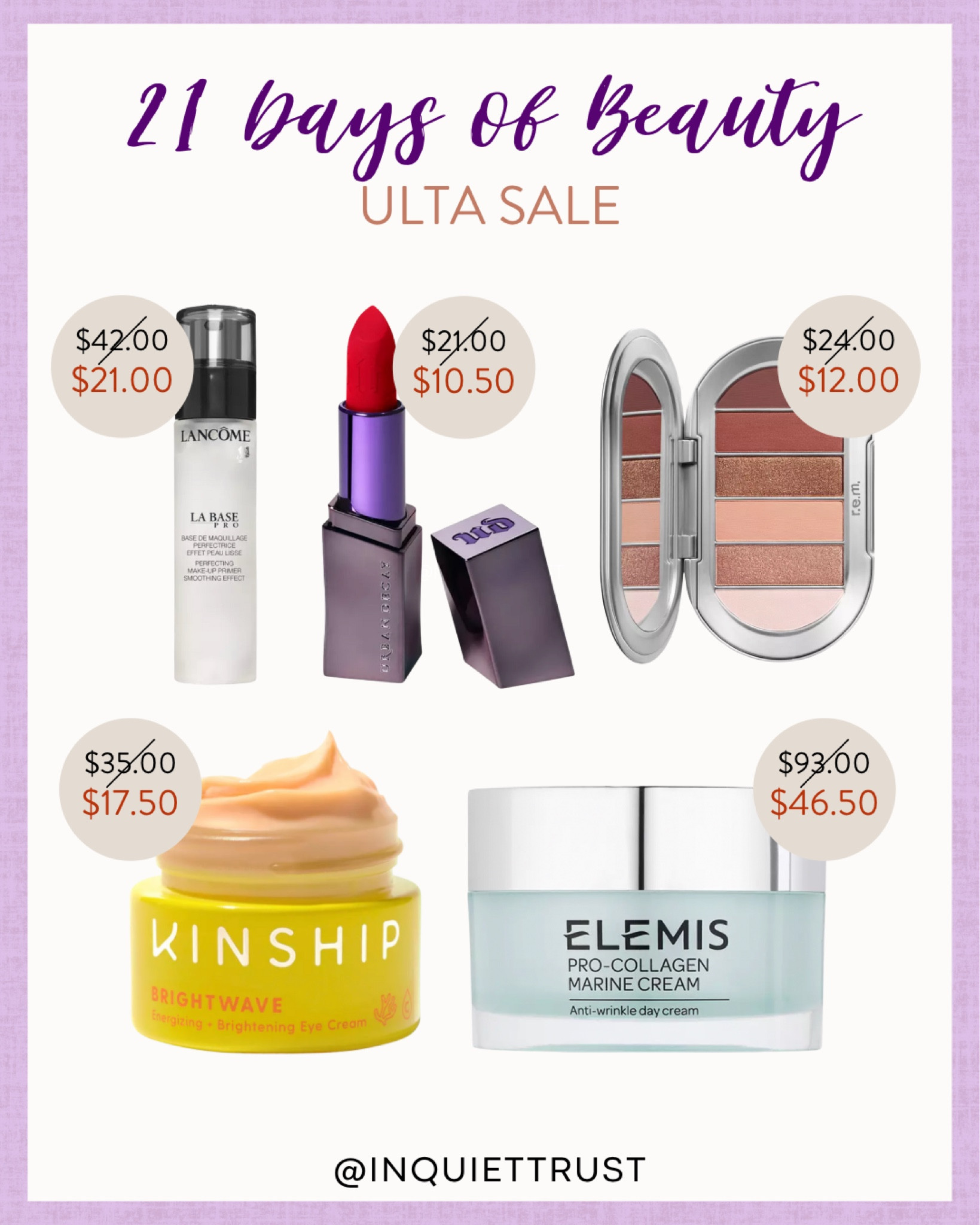 Today's steals on Ulta's 21 Day of Beauty sale event!

#makeupessentials #beautymusthaves #onsalenow #skincarepicks

#LTKbeauty #LTKFind #LTKU