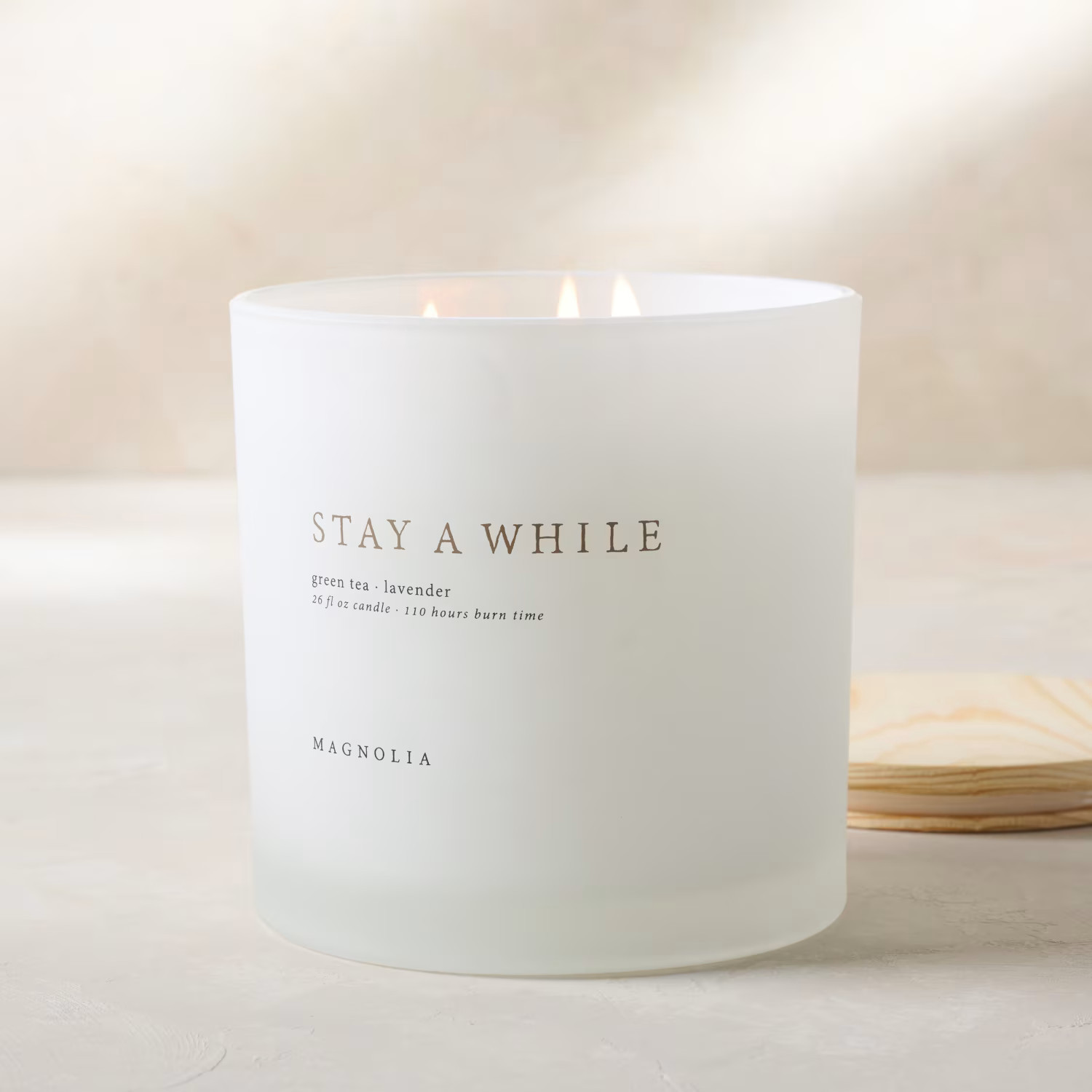 Magnolia Stay a While Candle | Magnolia