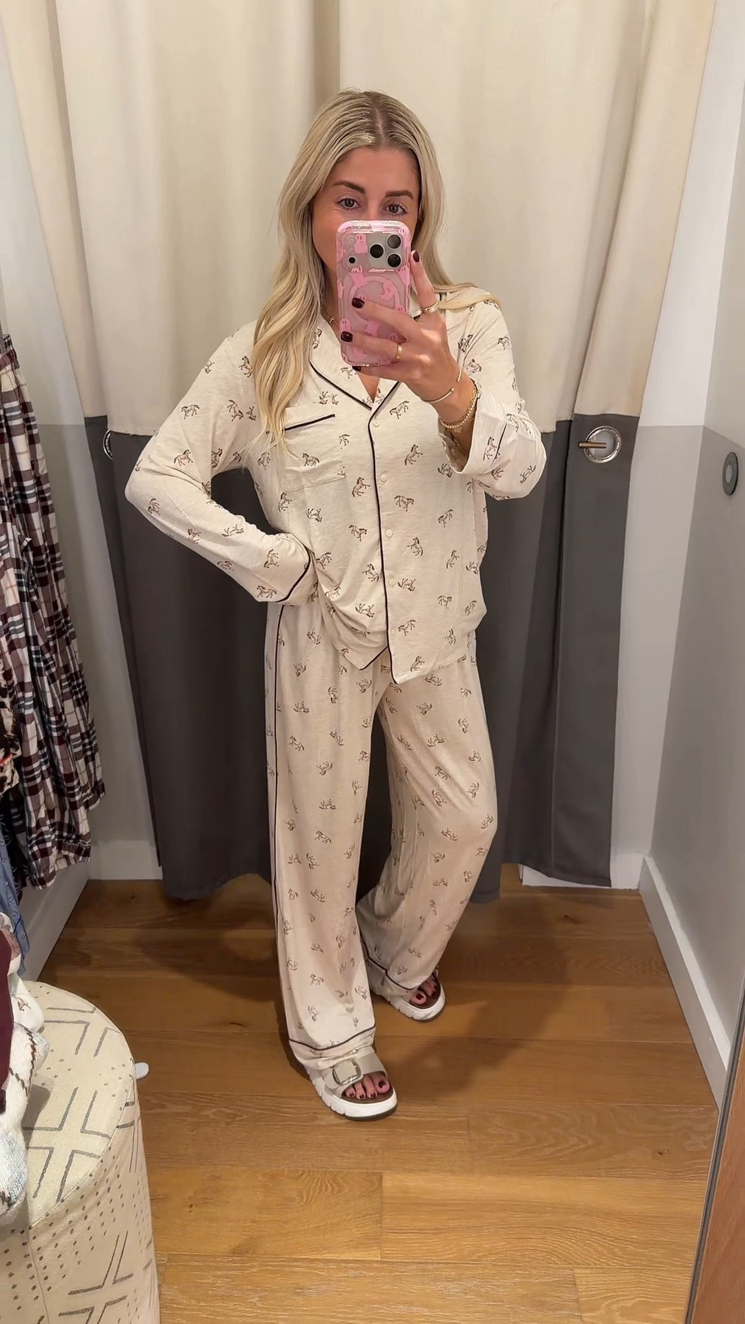 New real soft @Aerie pjs! 
Size xs
Sandals tts
Fall fashion