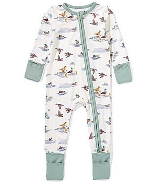 Angel Dear Baby Boys Bamboo Long Sleeve Migrating Mallards 2-Way Zipper Convertible Coverall - 3/6 Months | Dillard's