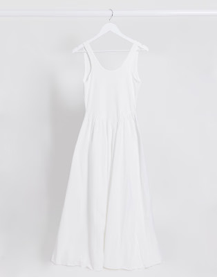 Free People emilys midi dress in white | ASOS (Global)