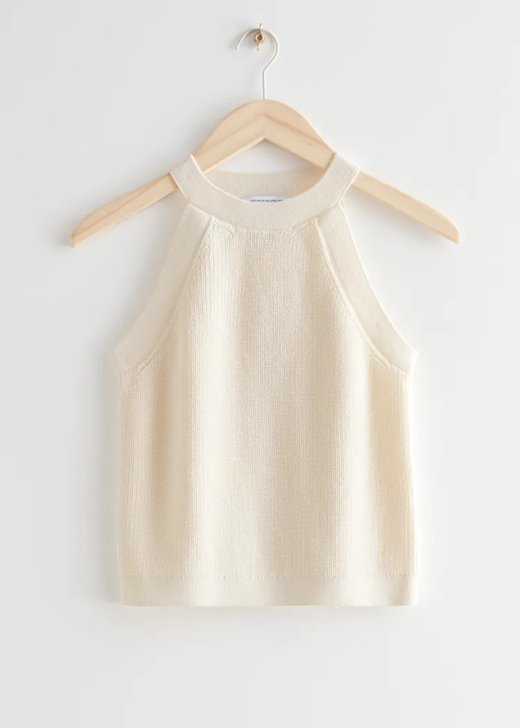 Fitted Halter Knit Top | & Other Stories US