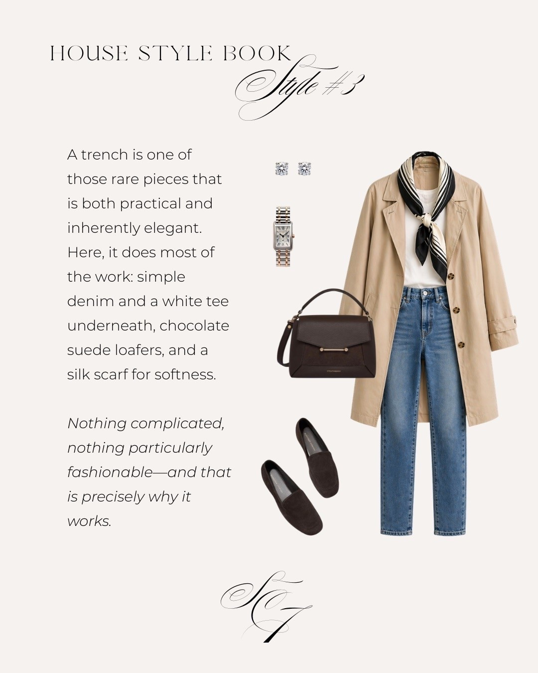 If you’re going to buy one layer for fall, make it a good trench. I love it over the simplest possible foundation—white tee, straight-leg denim and suede loafers—with a silk scarf to make the whole thing feel a little more finished. Classic pieces aren’t boring when you wear them like yourself.

#FallStyle #TrenchCoat #ClassicStyle #TimelessWardrobe #FallOutfit #ElevatedBasics #EverydayStyle #SilkAndCedar

#LTKootd #LTKmomlife #LTKOver40